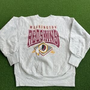 Vintage Washington Redskins Football Crewneck Sweatshirt USA Made NFL 90s Mens M